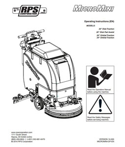 cover of FactoryCat MicroMini floor scrubber user manual
